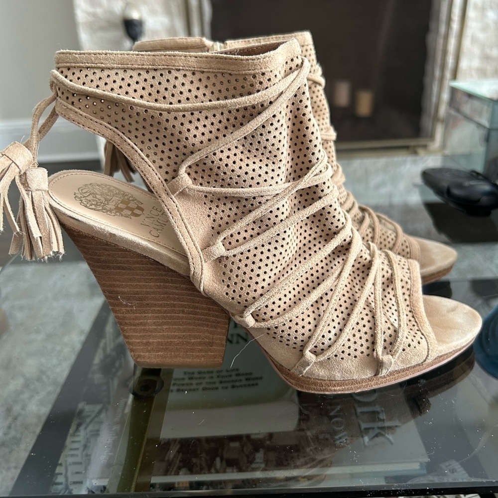 Vince Camuto open toe shoe boot